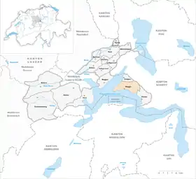 Karte von Weggis