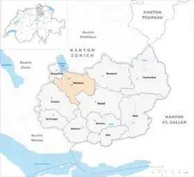 Karte von Wetzikon ZH
