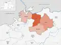 Bezirke des Kantons Basel-Landschaft bis 31.&nbsp;Dezember&nbsp;1993