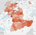 Amtsbezirke des Kantons Bern bis 31.&nbsp;Dezember 1919