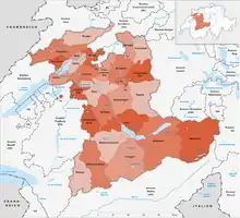 Amtsbezirke des Kantons Bern bis 31.&nbsp;Dezember 2009