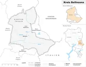 Karte von Bellinzona