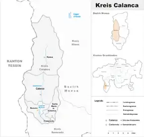 Karte von Calanca