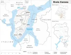 Karte von Carona