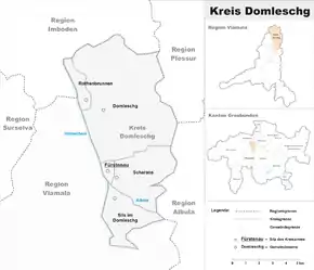 Karte von Domleschg