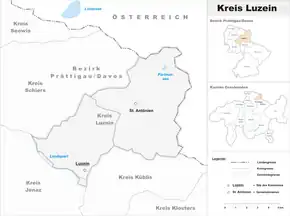 Karte von Luzein