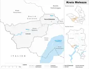 Karte von Melezza