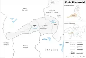 Karte von Rheinwald