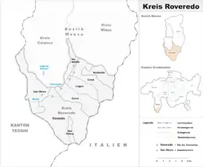 Karte von Roveredo