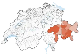 Lage des Kantons in der Schweiz