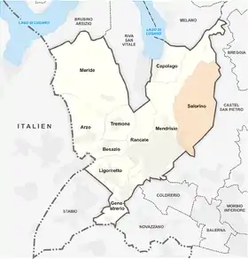Karte von Salorino