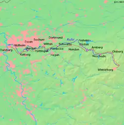 Karte des Wanderweges