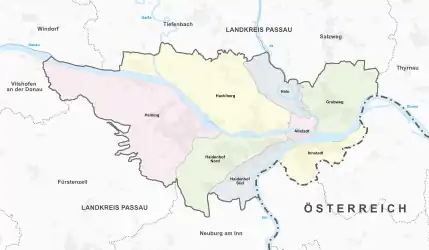 Stadtteile in Passau bis 2013