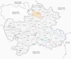 Lage von Großglobnitz in Zwettl