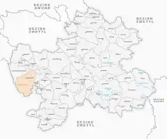 Lage von Niederneustift in Zwettl