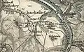 Karte von 1893 mit der Bezeichnung „Kahle Stein“
