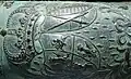 Wappen auf einer Kanone in der Festung Königstein, Dresden