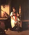 Caspar Kaltenmoser (1851): Württembergerin am Spinnrad