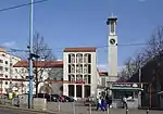Pius-Parsch-Platz mit der Pfarrkirche