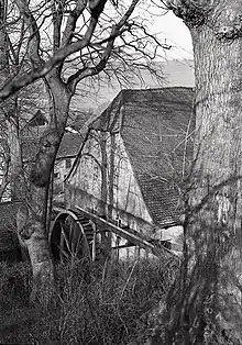 Historische Fotografie der Katzweiler Mühle von Dipl.-Ing. Hugo Henn (1936).