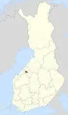 Lage von Kaustinen in Finnland