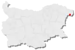 Karte von Bulgarien, Position von Kawarna hervorgehoben