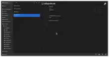 Screenshot von Keeweb auf Linux