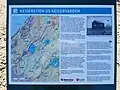Informationstafel auf dem Keiservarden zum Aufstieg Wilhelm II im Jahre 1889