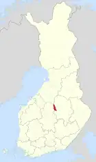 Lage von Keitele in Finnland