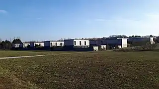 Wohnhäuser am Fuß des Kellerbergs in Siebenhirten