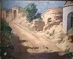 Hans Schachinger Kellergasse in Würnitz Niederösterreich von 1930 (Privatbesitz)