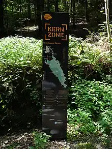 Beschilderung Kernzone