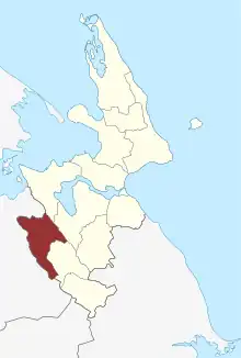 Lage des Marslev Sogn in der Kerteminde Kommune