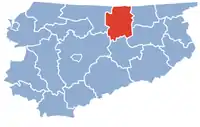 Lage des Powiat Kętrzyński