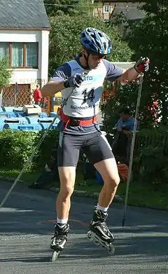 Kevin Arnould beim Sommer-Grand-Prix in Steinbach-Hallenberg