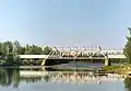 Die Eisenbahnbrücke über den Kiiminkijoki