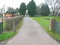 Die Auffahrt zu Kilmaurs Place.