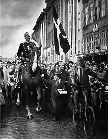 Christian&nbsp;X. († 1947) hielt das Nationalbewusstsein während der deutschen Besetzung aufrecht