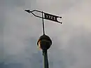 Wetterfahne mit Jahreszahl