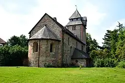 Nikolaikirche vom ehemaligen Klosterhof aus gesehen