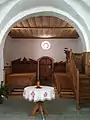 Blick aus dem Chor in das Kirchenschiff