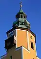 Detail: Turm aus Nordwesten mit oktogonalem Obergeschoss
