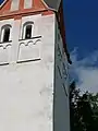 Kirchturm Sankt Kastulus mit Kanonenkugel
