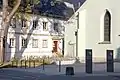 Der Kirchvorplatz der Hospitalkirche