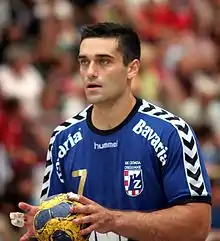 Kiril Lazarov beim Siebenmeter