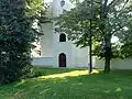 Eingang der reformierten Kirche