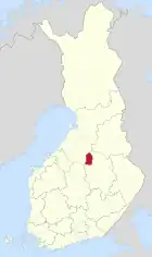 Lage von Kiuruvesi in Finnland