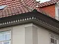 Zahnschnitt an einem Wohnhaus, 18. Jahrhundert (Göttingen, Kurze Straße 14)