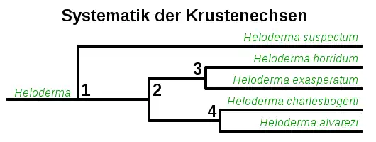 Systematik der Krustenechsen