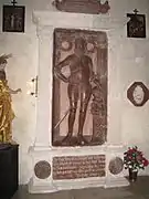 Grabdenkmal Christoph Perger. Burg Clam, Perg in Oberösterreich